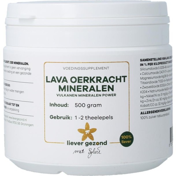 Liever Gezond Lava oerkracht mineralen power (500 Gram)