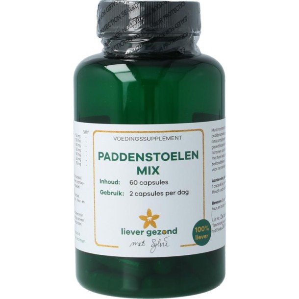 Liever Gezond Paddenstoelenmix 525mg bio (60 Vegetarische capsules)