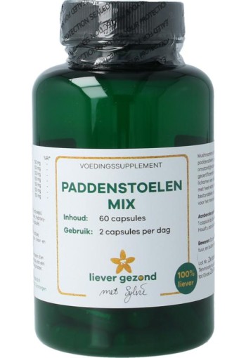 Liever Gezond Paddenstoelenmix 525mg bio (60 Vegetarische capsules)