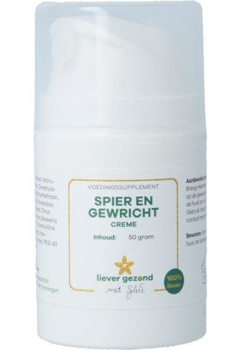 Liever Gezond Spier en gewrichtscreme (50 Gram)