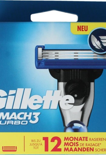 Gillette Mach 3 turbo blades (12 Stuks)