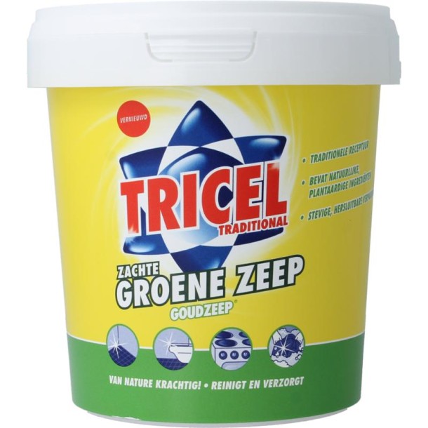 Tricel Goudzeep kuipje groen bio (750 Gram)