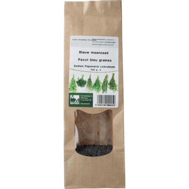 Marma Blauw maanzaad (100 Gram)