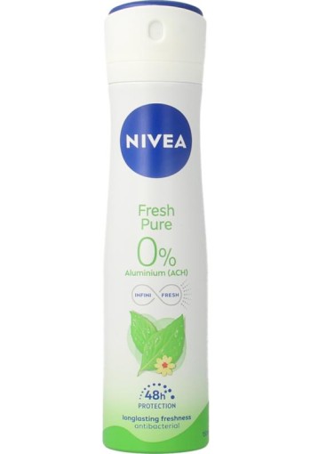 Nivea Deodorant spray fresh pure jasmine 150 Milliliter