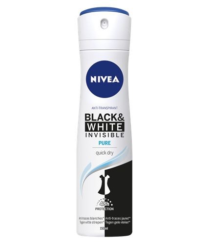 Nivea Deodorant invisible black & white pure 150 Milliliter