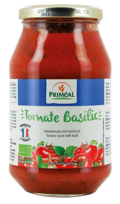 Primeal Pastasaus tomaten basilicum bio (510 Gram)