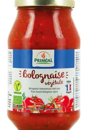 Primeal Bolognese tomatensaus vegetarisch bio (510 Gram)