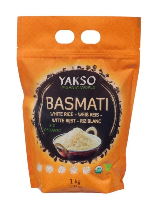 Yakso Basmati rijst wit bio (1 Kilogram)