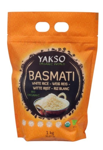 Yakso Basmati rijst wit bio (1 Kilogram)