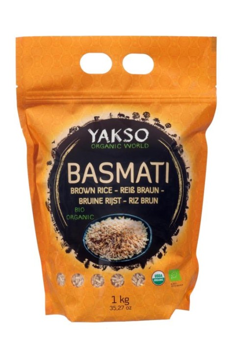 Yakso Basmati rijst bruin bio (1 Kilogram)