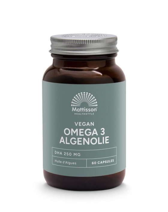 Mattisson Vegan omega-3 algenolie DHA 260mg (60 Vegetarische capsules)
