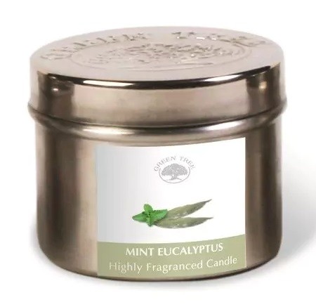 Green Tree Geurkaars mint eucalyptus (150 Gram)