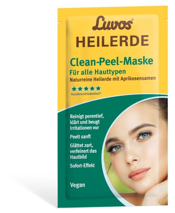 Luvos Heilaarde clean-peel masker alle huidtypes 7.5ml (2 Stuks)