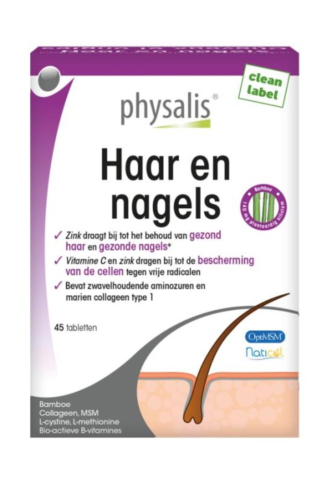 Physalis Haar en nagels (45 Tabletten)