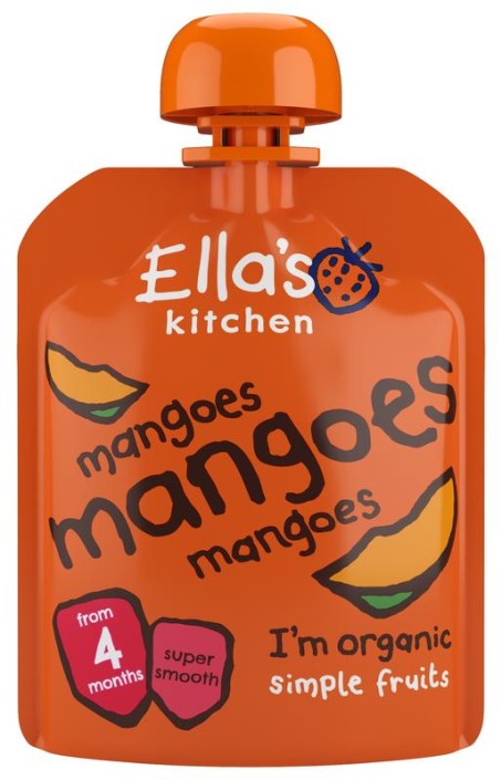 Ella's Kitchen Mango knijpzakje 4+ maanden bio (70 Gram)