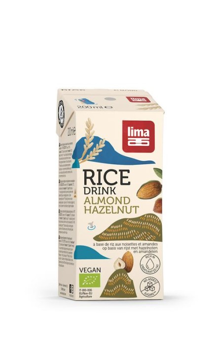 Lima Rice drink hazelnoot-amandel bio (200 Milliliter)