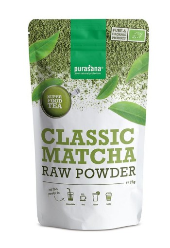 Purasana Matcha classic poeder vegan bio (75 Gram)