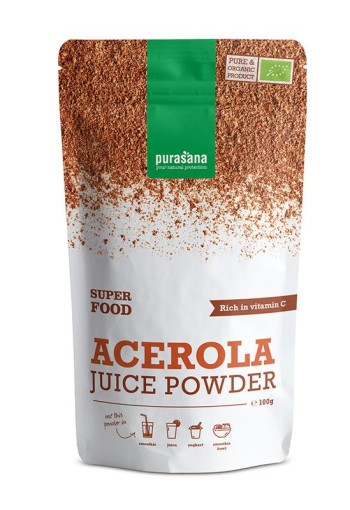 Purasana Acerola poeder vegan bio (100 Gram)