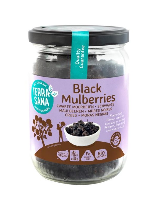Terrasana Moerbei bessen zwart bio (190 Gram)