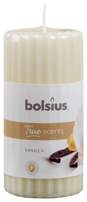 Bolsius True Scents stompkaars geur 120/58 vanilla (1 Stuks)