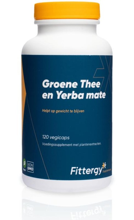Fittergy Groene thee en yerba mate (120 Capsules)