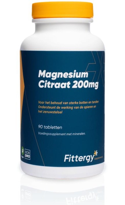 Fittergy Magnesiumcitraat 200mg (90 Tabletten)