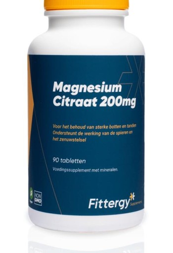 Fittergy Magnesiumcitraat 200mg (90 Tabletten)