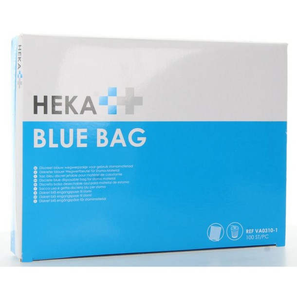 Heka Bluebag stoma afvalzakje niet steriel (100 Stuks)