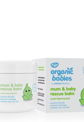 Green People Organic babies mum & baby rescue balm scent free (100 Milliliter)