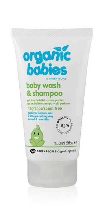 Green People Organic babies baby wash & shampoo scent free (150 Milliliter)