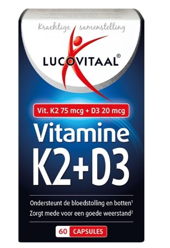 Lucovitaal Vitamine K2 + D3 (60 Capsules)