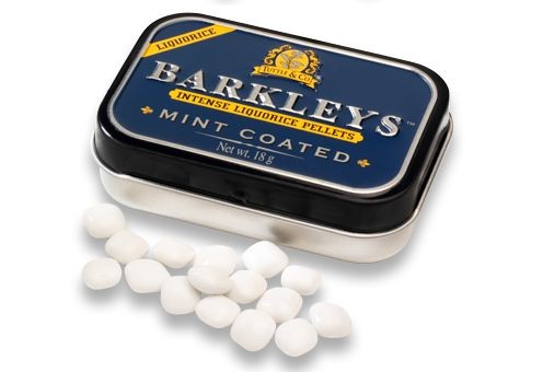 Barkleys Liquorice pellets mint coated (18 Gram)