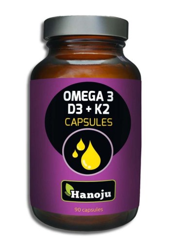 Hanoju Omega 3 & D3 en K2 (90 Capsules)