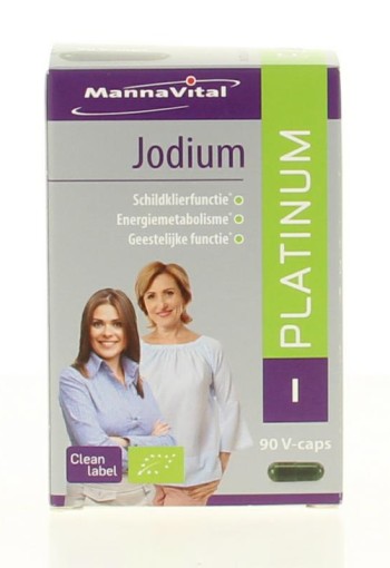 Mannavital Jodium bio platinum (90 Vegetarische capsules)