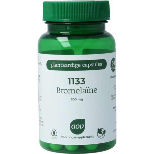 AOV 1133 Bromelaine (30 Vegetarische capsules)