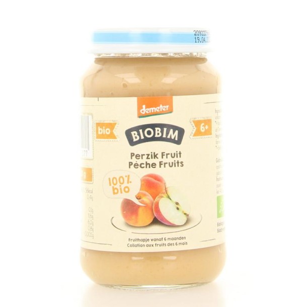 Biobim Perzik fruit 6 maanden demeter bio (190 Gram)