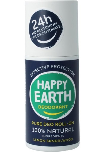 Happy Earth Pure deodorant roll-on men protect (75 Milliliter)