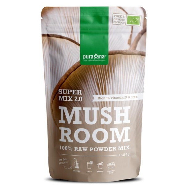 Purasana Mushroom mix 2.0 vegan bio (250 Gram)