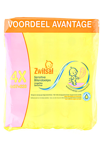 Zwitsal Sensitive Lotiondoekjes 4-Pak 4 stuks