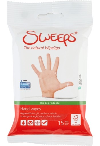 Sweeps Hand Wipes Mini 15 stuks