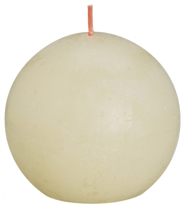 Bolsius Rustiek bolkaars shine 76 soft pearl (1 Stuks)