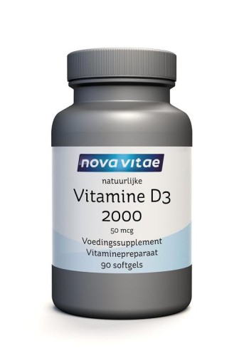 Nova Vitae Vitamine D3 2000 50mcg (90 Softgels)