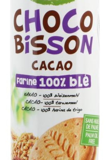 Bisson Choco cacao tarwekoekjes bio (300 Gram)