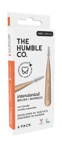 The Humble Co Interdental borstel 0.45 mm oranje (6 Stuks)
