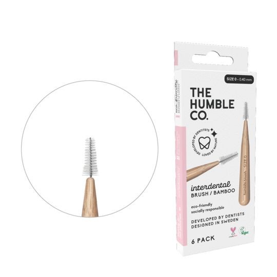 The Humble Co Interdental borstel 0.40 mm roze (6 Stuks)