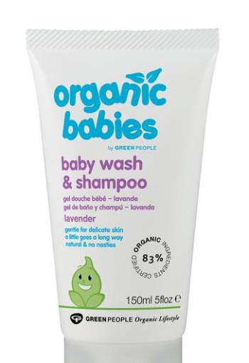 Green People Organic babies wash & shampoo lavender (150 Milliliter)