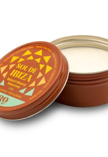 Sol de Ibiza Zonnebrand blikje vegan SPF30 (100 Gram)