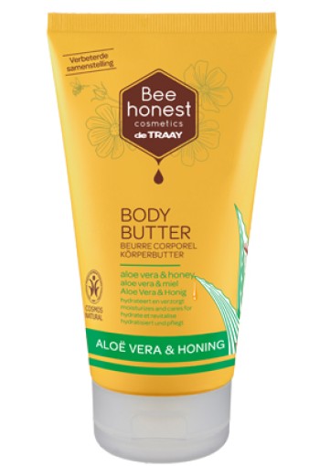 Traay Bee Honest Bodybutter aloe vera & honing (150 Milliliter)
