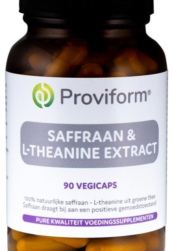 Proviform Saffraan 30mg active & theanine 100mg (90 Vegetarische capsules)