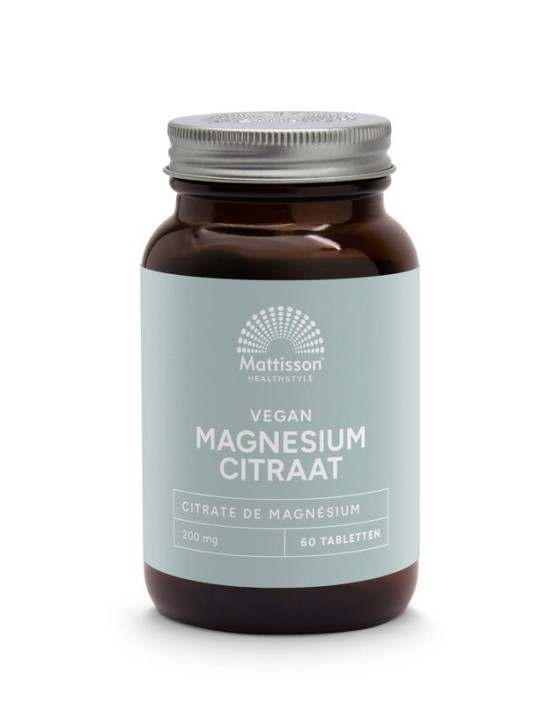 Mattisson Magnesium citraat 200mg (60 Tabletten)